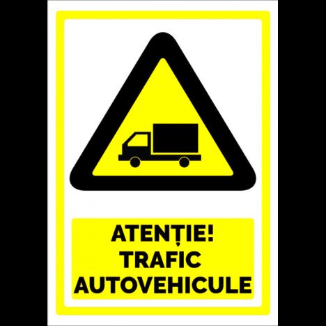 indicator atentie trafic autovehicule