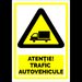 indicator atentie trafic autovehicule